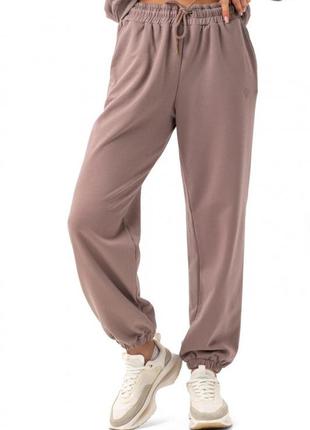 Original brand штани спортивні джогери жіночі з турецької тканини бавовняні зі шнурками4 фото