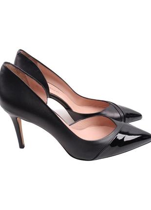 Туфли женские mario muzi черные натуральная кожа, 39