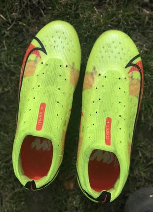 Футбольні бутси mercurial vapor elite pro anti clog з металевими шипами 39 розмір оригінал4 фото