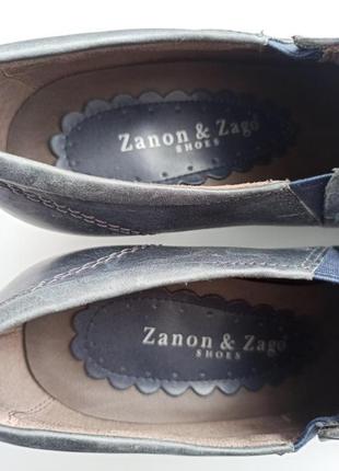 Шкіряні туфлі устілка 26 см zanon & zago soft flex4 фото