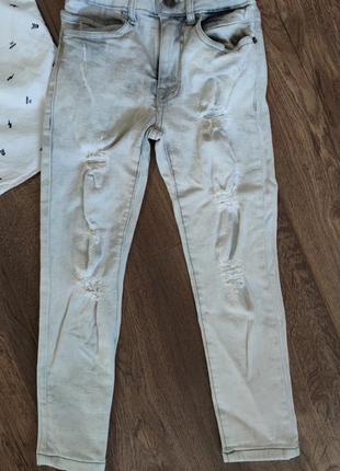Комплект набор рубашка и джинсы скинни3 фото