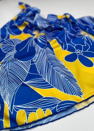 🕊️украинский нежный шелковый платок / платье / шаль в патриотических цветах 💙💛