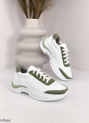 Кросівки
колір: white+green, натуральна шкіра/замша3 фото