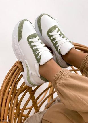 Кросівки
колір: white+green, натуральна шкіра/замша8 фото