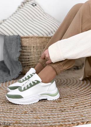 Кросівки
колір: white+green, натуральна шкіра/замша6 фото