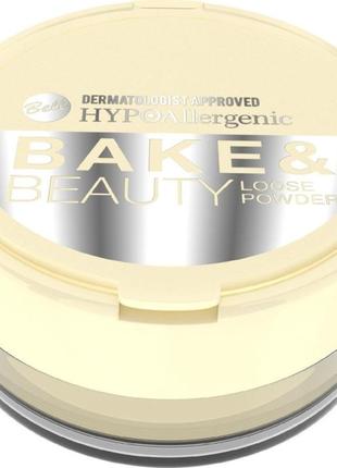 Bell hypoallergenic bake & beauty loose powder рассыпчатая пудра, 12 гр

.