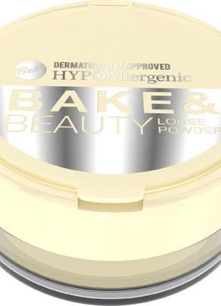 Bell hypoallergenic bake &amp; beauty loose powder рассыпчатая пудра, 12 гр

.1 фото