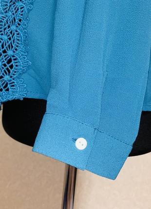 Блуза с длинным рукавом и кружевными вставками season5 фото