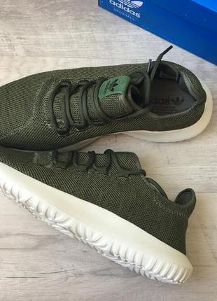 Кроссовки tubular shadow knit цвет хаки5 фото