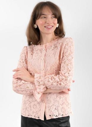 Жіноча блузка з мереживом гіпюрова
