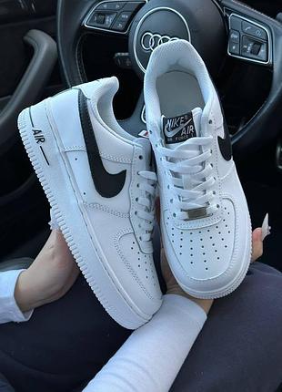 Женские кроссовки nike air force 1 low classic white black premium 36-37-38-39-40-41