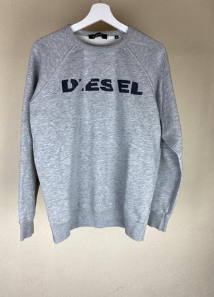 Свитшот diesel с большим логотипом из новых коллекций