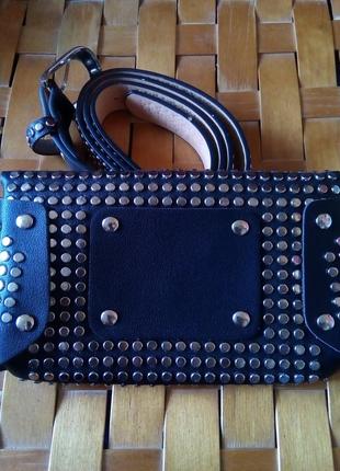 ☀ вау! поясная сумочка с кнопками , заклепками!