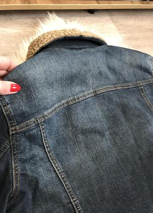 Утепленная джинсовка мужская.6 фото