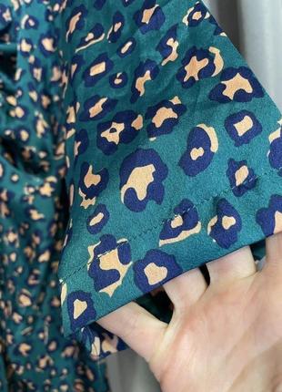 Сукня міді на гудзиках з леопардовим принтом liquoris8 фото