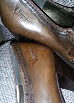 Отличные туфли итальянского бренда venturini, 38 размер (24.5см)9 фото