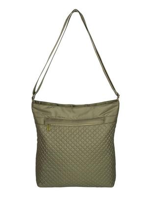Жіноча легенька сумочка на плече стьобана формату а4. бежева текстильная сумка на кожен день2 фото