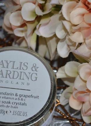 Ароматизована сіль для ванни солодкий мандарин і грейпфрут baylis & harding sweet