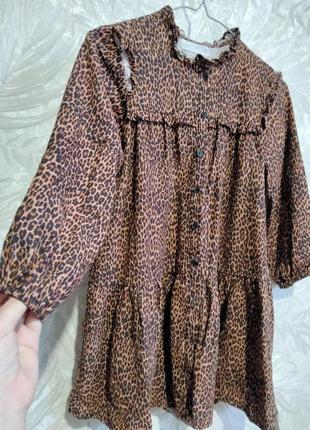 Платье в леопардовый принт zara1 фото