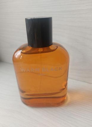 Чоловічі парфуми zara warm black 80 ml, оригінал запалення1 фото