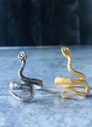 Кільце змія золота каблучка змійка6 фото