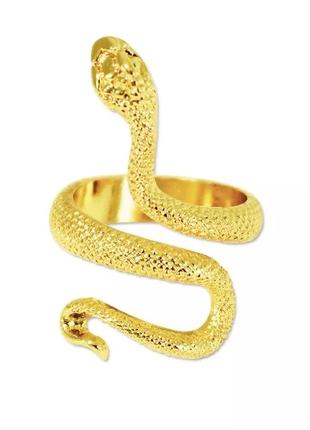 Кільце змія золота каблучка змійка1 фото