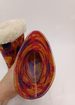 Резиновые сапоги со съемным утеплителем-носком 34 размер6 фото