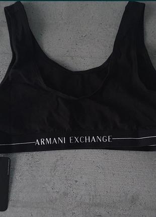 Топ armani exchange черный s4 фото