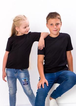 Чорна футболка дитяча, носи своє, 104 грн – 211 грн1 фото