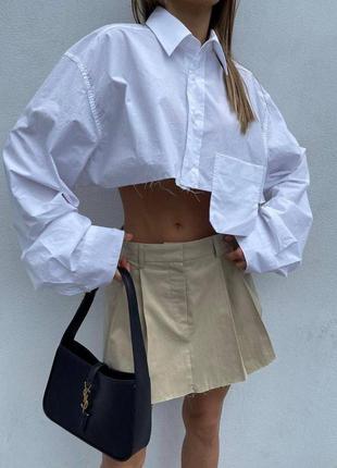 Укороченная рубашка в стиле "zara"