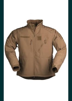 Куртка «softshell jacket scu» mil-tec coyote