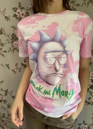 Футболка rick and morty/t-shirt rick and morty/женская футболка/оверсайз футболка/футболка свободного кроя