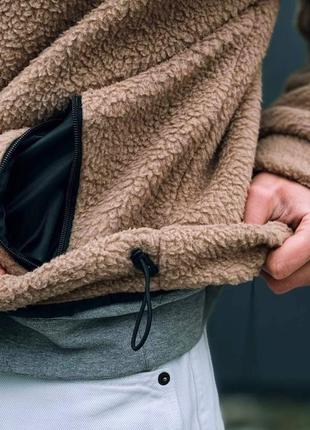 Жакет the north face teddy biege кофта tnf бежевая плюшевая мужской / женский