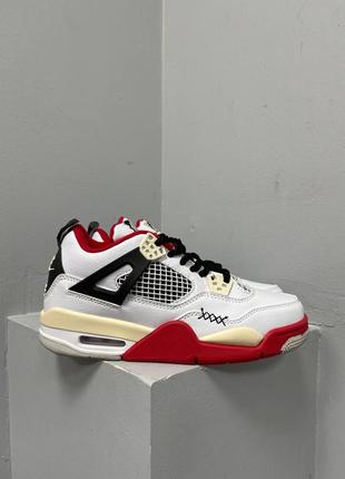 Кроссовки nike air jordan 4 chunky lace «white red’ кроссовки