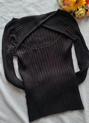 Джемпер пуловер свитер вискоза новый с вырезом