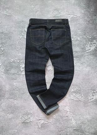 Темно синие джинсы деним денім джинса чиносы штаны брюки2 фото