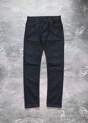 Темно синие джинсы деним денім джинса чиносы штаны брюки6 фото