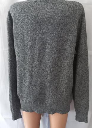 Вовняний меланжевий светр, джемпер, пуловер2 фото