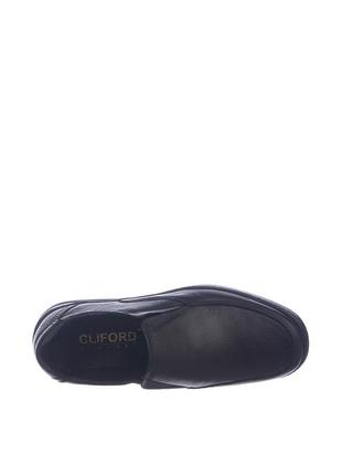 Туфли мужские  чёрные натуральная кожа украина  cliford - размер 41 (26,8 см)4 фото