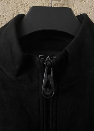 Чоловіча куртка ea7 замш чорна без капюшону3 фото