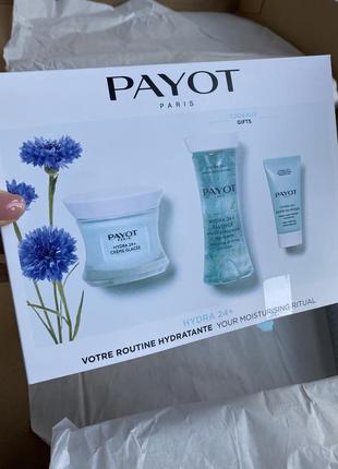 Payot  набір payot hydra 24+ moisturizing ritual (f/cr/50ml + essence/125ml + f/mask/15ml)
