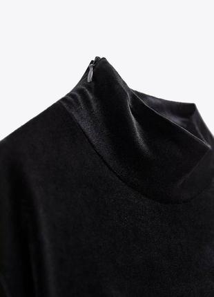 Бархатне плаття міді zara 10