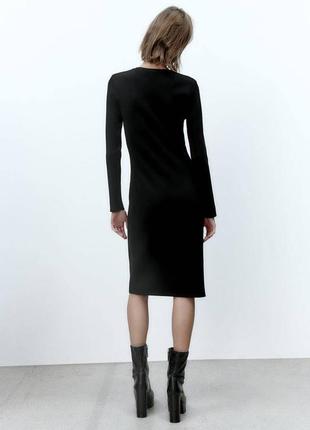 Платья в рубчик zara 3