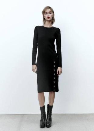 Платья в рубчик zara 6