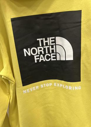 Худи the north face box logo желтый оригинал новый4 фото