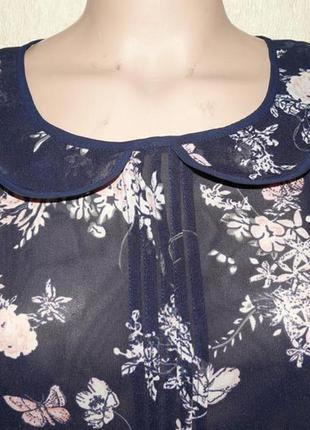 Блузка с воротничком, в бабочке,размер м2 фото