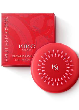 Новый фирменный хайлайтер для лица kiko milano fruit explosion glowing highlighter оригинал1 фото