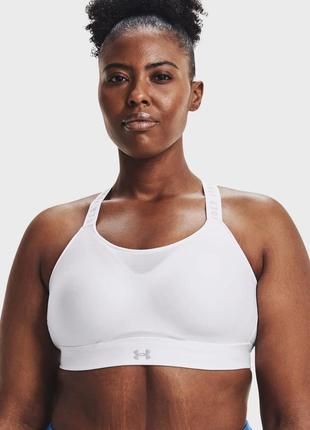 Under armour женский белый спортивный топ ua infinity high bra2 фото