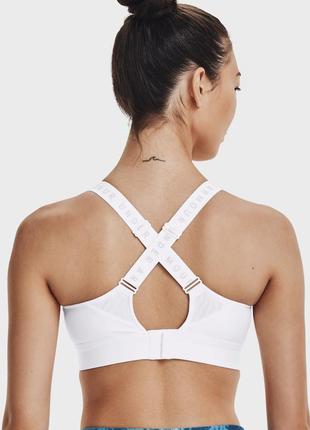 Under armour женский белый спортивный топ ua infinity high bra4 фото