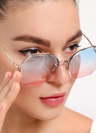 Женские градиентные солнцезащитные очки ins